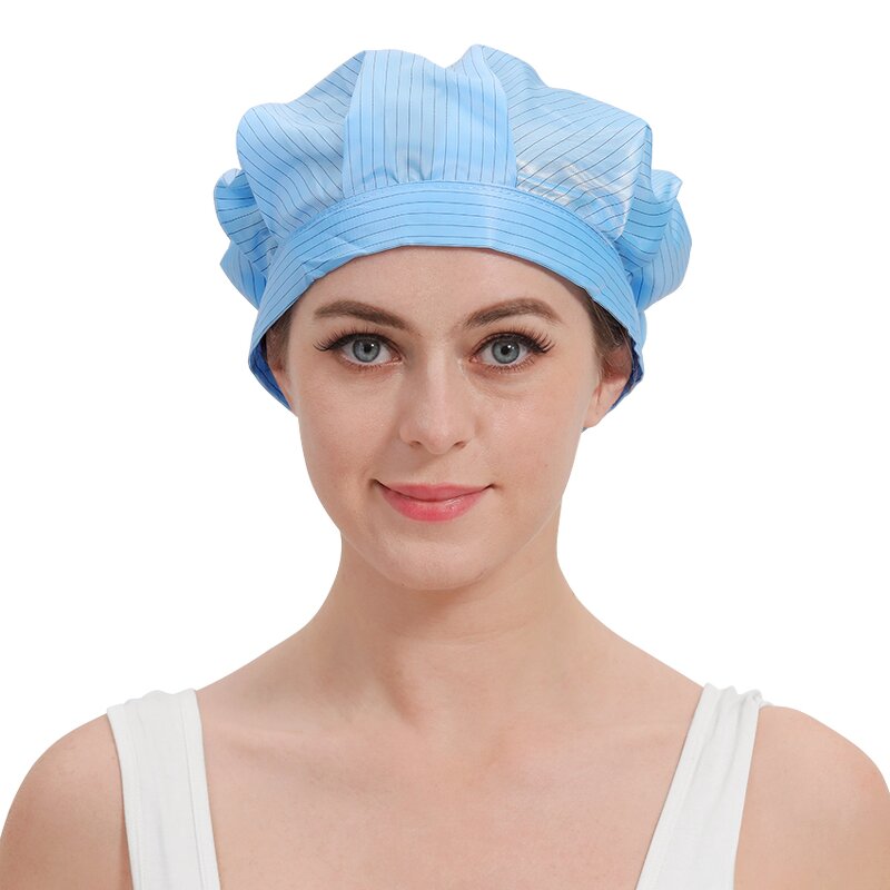 ESD Cap Chief Hat Factory - OEM/ODM Industrial Dust-Proof Cleanroom Cap Workshop