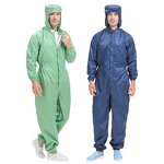 ESD Coveralls with Hood Supplier - OEM/ODM Anti-Static Stripe Cleanroom Safety Clothing