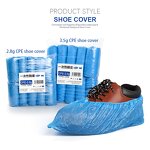 Disposable Shoe Cover Factory - OEM/ODM CPE Boot Cover Snap Closure Composite Toe