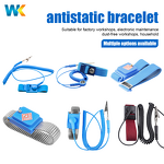 ESD Cordless Wrist Strap Manufacturer - OEM/ODM Adjustable Blue PU Antistatic Wireless Bracelet
