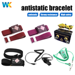 Antistatic Wrist Strap Factory - OEM/ODM Adjustable Wired Metal ESD Grounding Cord Bracelets