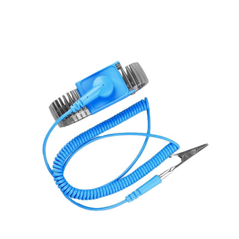 Antistatic Wrist Strap Factory - OEM/ODM Adjustable Wired Metal ESD Grounding Cord Bracelets