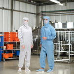 Lint-Free Coverall Manufacturer - OEM/ODM Reusable Cleanroom with Hood for Food Industry