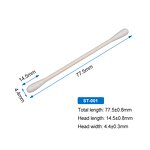 Disposable Cotton Buds Supplier - OEM/ODM CA-002 Double Head Dust-Free Paper Stick