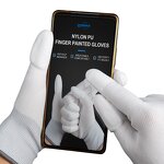 PU Fingertip Coated Gloves Manufacturer - Wholesale White Nylon Knitted Top Fit General