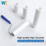 Cleanroom Lint Removal Roller Supplier - OEM/ODM Manual Adhesive Roller Film PE White Sticky