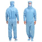 Lint-Free Coverall Manufacturer - OEM/ODM Reusable Cleanroom with Hood for Food Industry