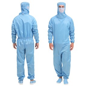Lint-Free Coverall Manufacturer - OEM/ODM Reusable Cleanroom with Hood for Food Industry
