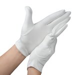Marching Band Gloves Supplier - OEM/ODM Microfiber Polyester Premium White Ceremonial