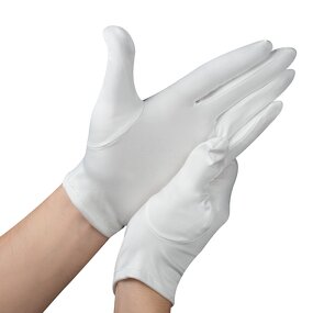 Marching Band Gloves Supplier - OEM/ODM Microfiber Polyester Premium White Ceremonial