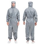 ESD Cleanroom Coverall Supplier - OEM/ODM Integrity with Elastic Hood and Wrists