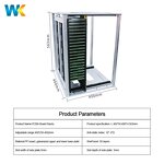 SMT Esd Magazine Rack Supplier - OEM/ODM Adjustable Galvanized Iron 50-Piece Capacity Gear