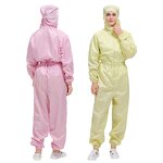 ESD Cleanroom Coverall Supplier - OEM/ODM Integrity with Elastic Hood and Wrists