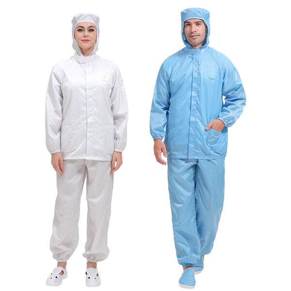 ESD Safety Clothing Supplier - OEM/ODM Hot Selling Antistatic Cleanroom Suit with Hood