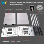 Adjustable Antistatic PCB Holder Factory - OEM/ODM ESD Through Hole Aluminum SMT Rack
