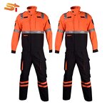 Firefighting Suit Factory - OEM 1971 Green Orange Suits Aluminized Men Uniform Heat