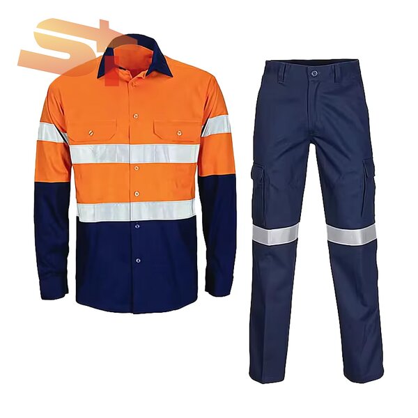 Safety Shirt Factory - OEM SIKE Reflective Strip Long-Sleeved Mining Construction ANSI