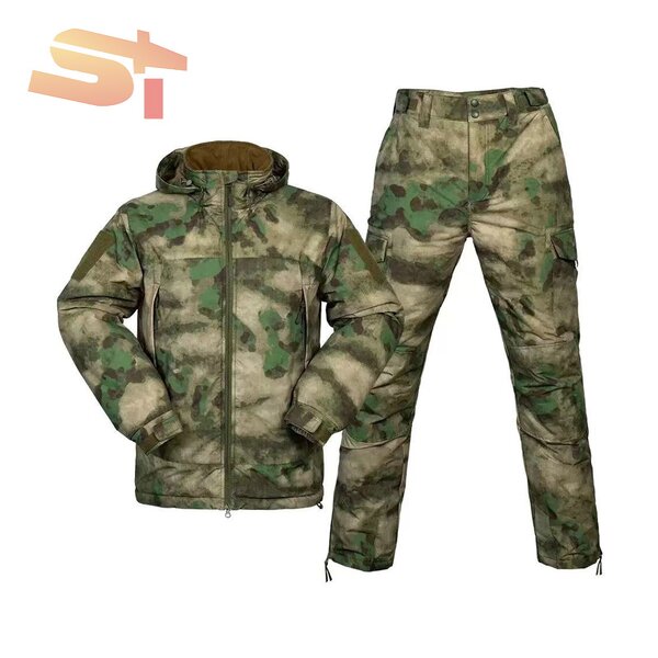 Camouflage Suit Manufacturer - OEM Thermal Ploof Pendant Pattern Hood Uniform Grass