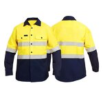 Safety Shirt Factory - OEM SIKE Reflective Strip Long-Sleeved Mining Construction ANSI