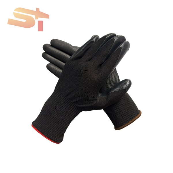 Industrial Gloves Manufacturer - OEM SIKE Polyester Material Waterproof Abrasion Grip Fingertips
