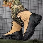 Tactical Boots Factory - OEM Men's Large Size 47 Waterproof Training Anti-slip