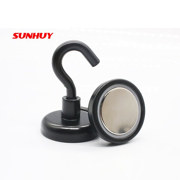 Color Magnetic Hook Supplier - Black/White Strong Magnetic Hook