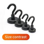 Color Magnetic Hook Supplier - Black/White Strong Magnetic Hook