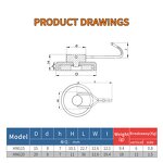 Detachable Metal Magnet Hook Supplier - 15mm Diameter Swinging Student Style