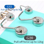 Detachable Metal Magnet Hook Supplier - 15mm Diameter Swinging Student Style