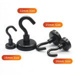 Color Magnetic Hook Supplier - Black/White Strong Magnetic Hook