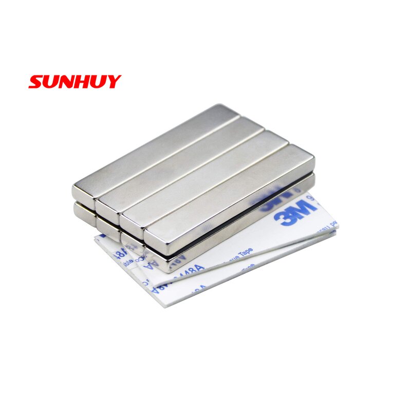 Square Magnet Set Factory - Pack of 60x10x3 N52 Thin Bar Adhesive