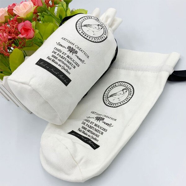 Cotton Drawstring Bag Supplier - Custom Logo Gift Small Packaging Wine Bottle