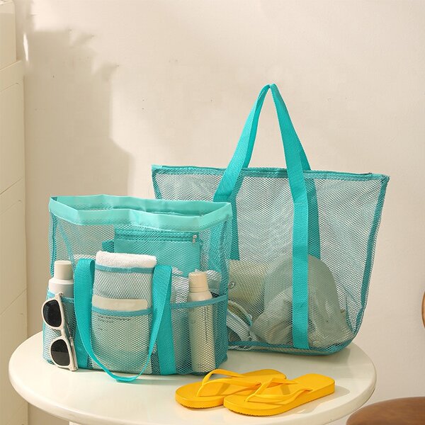 Waterproof Mesh Tote Bag Manufacturer - Custom Logo Large Market Grocery Shopper