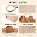 Jute Gift Tote Bag Supplier - Wholesale Custom Logo Burlap with PVC Window