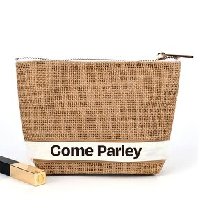 Mini Burlap Cosmetic Bag Factory - High Quality Portable Eco-Friendly with Label