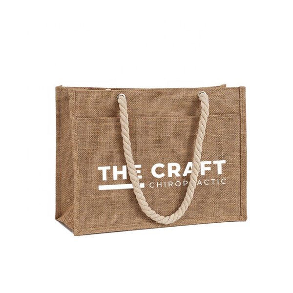 Beach Tote Bag Manufacturer - OEM/ODM Customized Large Jute with Rope Handle