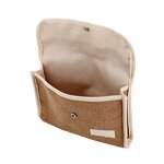 Cosmetic Bag Supplier - Custom Luxury Small Jute Linen Printed Logo