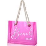 PVC Tote Bag Factory - Fashion Women's Waterproof Transparent Clear Pink