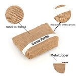 Mini Burlap Cosmetic Bag Factory - High Quality Portable Eco-Friendly with Label
