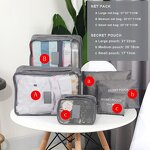 Packing Cubes Set Manufacturer - 6 Set Travel Luggage Compression Storage