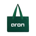 Custom Shopping Tote Bag Supplier - Wholesale Green Cotton Large with Bottom