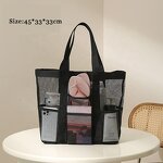 Nylon Mesh Storage Bag Manufacturer - Large Capacity Shopping Mall Portable Shoulder