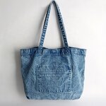 Jean Denim Tote Bags Factory - 2026 Wholesale High Quality Navy Blue