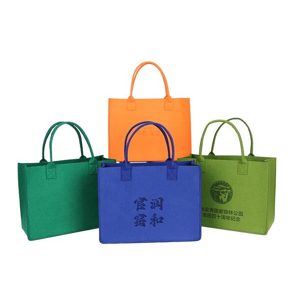 Block Felt Tote Bag Factory - Wholesale Hot Selling Custom Logo Large Capacity