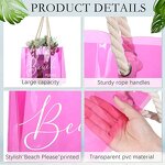 PVC Tote Bag Factory - Fashion Women's Waterproof Transparent Clear Pink