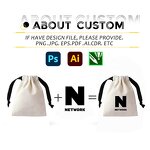 Drawstring Pouch Factory - OEM/ODM Custom Silk Screen Print Organic Cotton