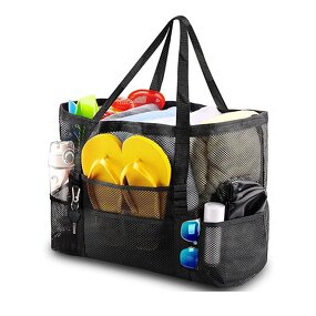 Nylon Mesh Storage Bag Manufacturer - Large Capacity Shopping Mall Portable Shoulder