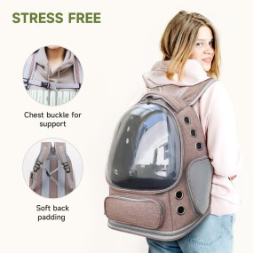 Pet Travel Backpack Manufacturer - OEM Breathable Zipper Bag