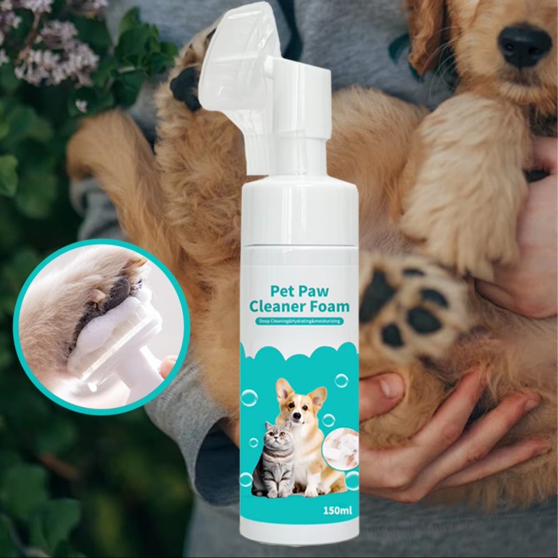 Pet Paw Cleaner Factory - OEM Foam Mousse with Massage Brush