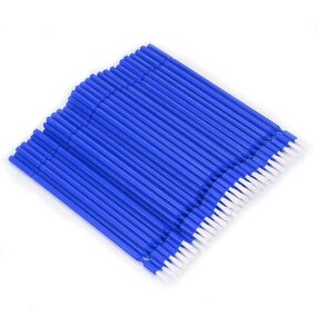 Microfiber Brush Applicator Supplier - Blue Pink Bendable for Lash Gel